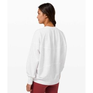 Lululemon LA Back in Action Crew  in White Speckle Size 8